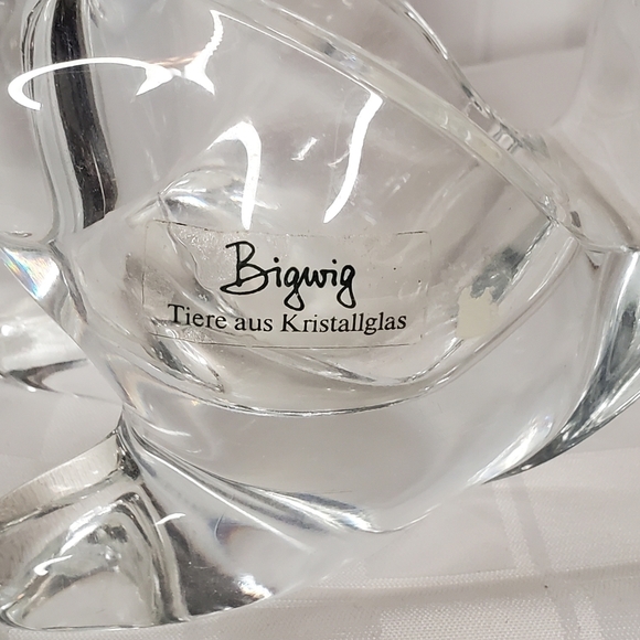 Vintage Bigwig Crystal Pelican Nut Dish - Picture 2 of 5